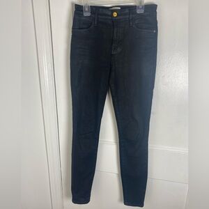 Frame Le High Skinny Crop Classic Black Women's Jeans